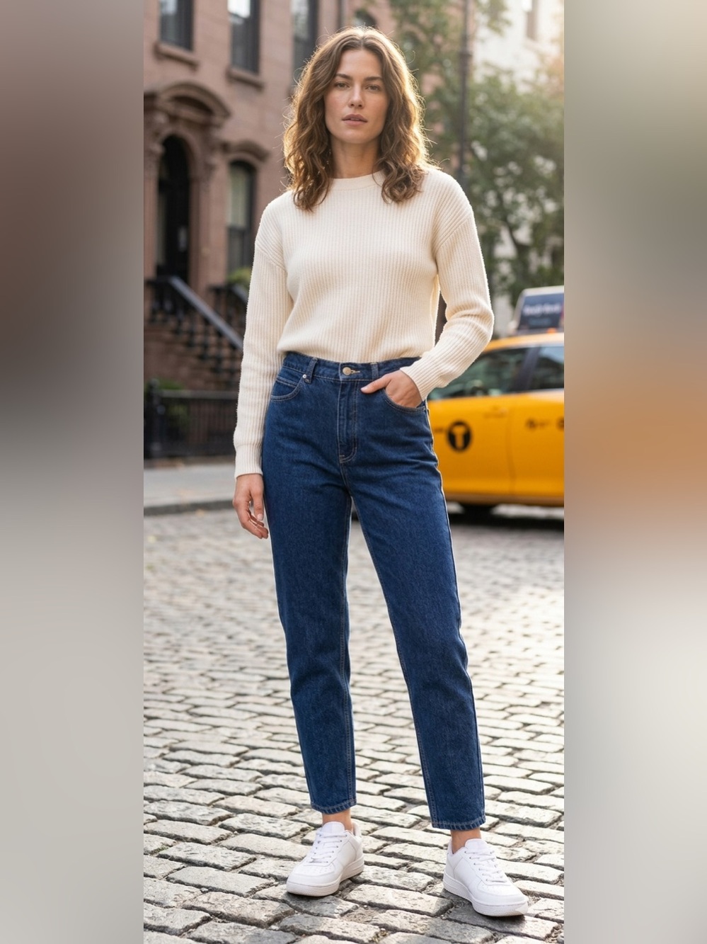 Jones jeans! Pristine dark wash high waist, 
Ankle leg. 100% cotton Size 4